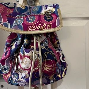 Coach backpack purse